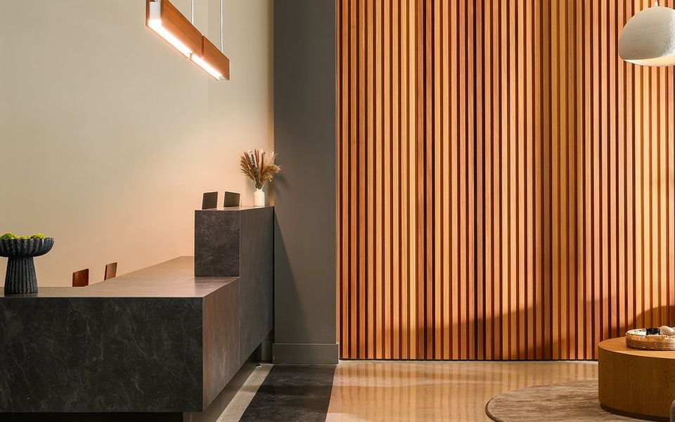The lobby at Sense28, Miami